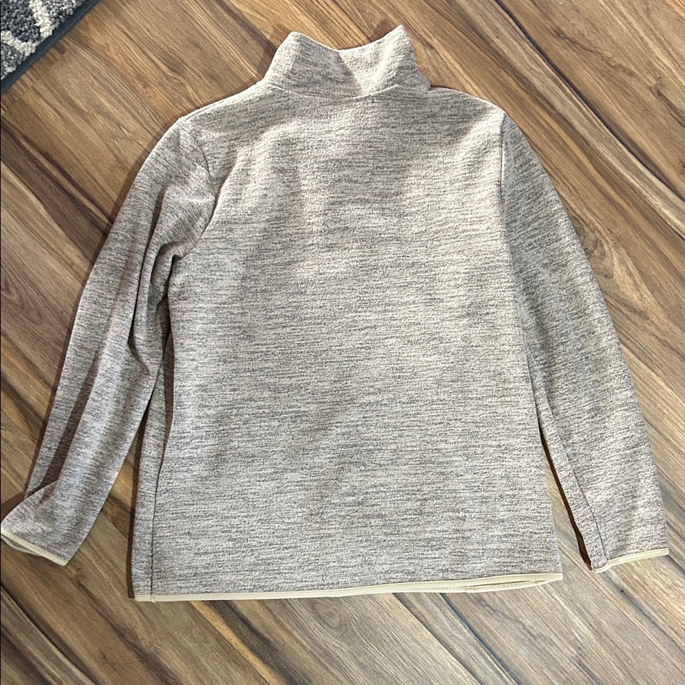 Source Unknown Heathered Gray and Cream Cowl Sweater - Picture 5 of 5